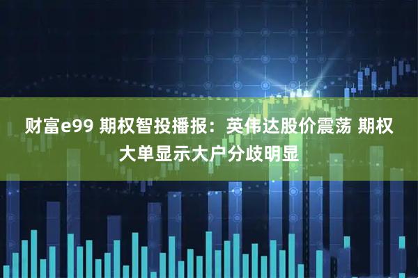 财富e99 期权智投播报：英伟达股价震荡 期权大单显示大户分歧明显